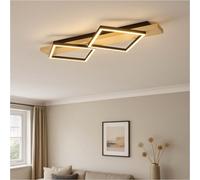 Loops Stylish Modern Black And Brown Led Ceiling Light For Indoor Spaces