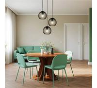 Loops Stylish Modern Black And Copper Triple Pendant Ceiling Light - 32Cm E27 Fixture