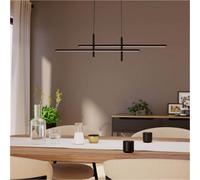 Loops Stylish Modern Black Bar Led Pendant Light For Indoor Spaces