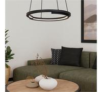 Loops Stylish Modern Black Double Pendant Led Ceiling Light For Indoor Spaces