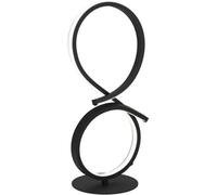Loops Stylish Modern Black Table Lamp For Indoor Home Decor - Minimalist Design