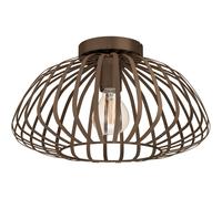 Loops Stylish Modern Bronze Semi-Flush Ceiling Light for Indoor Spaces in Brown Loops Brown