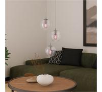 Loops Stylish Modern Chrome Pendant Light E27 - Elegant Indoor Ceiling Lighting For Home