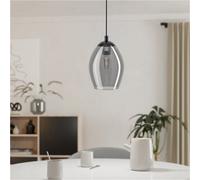 Loops Stylish Modern Nickel-Nero Pendant Light For Indoor Spaces - Ideal Ceiling Fixture