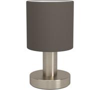 Loops Stylish Modern Satin Nickel Table Lamp For Elegant Home Lighting