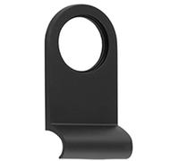 Loops Stylish Plain Cylinder Pulls in Black - 86x44mm for Modern Interiors - Door Lock Finger Pull