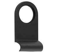 Loops Stylish Plain Cylinder Pulls In Black - 86X44mm For Modern Interiors - Door Lock Finger Pull