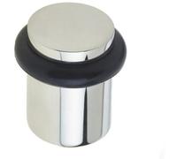 Loops Stylish Polished Nickel Door Stops For Home And Office - Solid Brass & Rubber Stopper