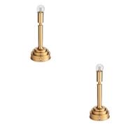 Loops Stylish Portable 2 Pack Table Lamps With Touch Dimmer In Brushed Aged Brass