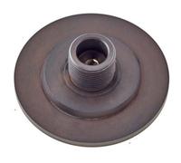 Loops Stylish Stepped Wall-Mounted Door Stops In Dark Bronze Finish - Solid Brass & Rubber Stopper