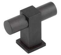 Loops Stylish T Bar Cupboard Knob in Dark Bronze Finish - Kitchen Cabinet Knob