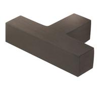 Loops Stylish T-Bar Square Cupboard Knob In Dark Bronze Finish - Kitchen Cabinet Knob