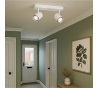 Loops Stylish White LED Bathroom Ceiling Spotlight for Modern Homes Loops White