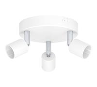 Loops Stylish White Triple Ceiling Spotlight for Indoor Home Lighting Loops White