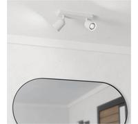 Loops Stylish White Twin LED Ceiling Spotlight - Perfect Indoor Lighting Loops White
