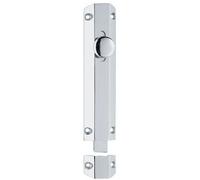 Loops Surface Mounted Flat Sliding Door Bolt Lock 202 x 36mm Polished Chrome Loops Multicolor