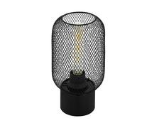 Loops Table Lamp Desk Light Black Steel Round Wire Mesh Shade 1 x 60W E27 Bulb Loops Black