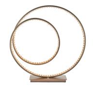 Loops Table Lamp Matt Nickel Plate & Clear Crystal 23W LED module Bulb Included in Metallics Loops Metallics