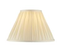 Loops Tapered Cylinder Lamp Shade - Ivory Silk - 60W E27 or B22 - Living Room - e10067 Loops Multicolor