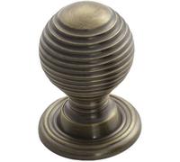 Loops Textured Reeded Ball Cupboard Door Knob 23mm Dia Florentine Bronze Handle
