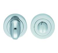 Loops Thumbturn Lock And Release Handle Concealed Fix 50mm Dia Polished Chrome