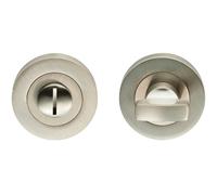 Loops Thumbturn Lock and Release Handle Concealed Fix Round Rose Satin Nickel