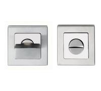 Loops Thumbturn Lock And Release Handle Concealed Fix Square Rose Bright & Satin Steel