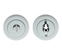 Loops Thumbturn Lock & Release Handle 50mm Diameter Round Rose Polished Chrome Loops Multicolor