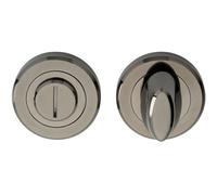 Thumbturn Lock and Release Handle Beveled Edge Concealed Fix Black Nickel