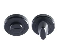 Loops Thumbturn Lock & Release Handle Beveled Edge Concealed Fix Matt Black Loops Black