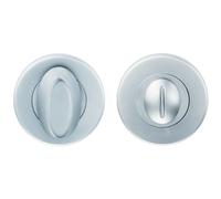 Loops Thumbturn Lock & Release Handle Concealed Fix Push On Rose Satin Chrome Loops Multicolor