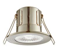 Loops Tool-less Recessed Bathroom IP65 Downlight - 4W Cool White LED - Satin Nickel in Metallics Loops Metallics