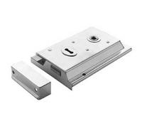 Loops Traditional Contract Rim Deadlock 152 x 102mm Polished Chrome Door Latch Loops Multicolor