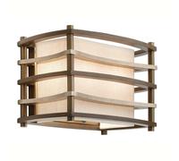 Loops Twin Wall Light Sconce Cambridge Bronze LED E14 40W Bulb Loops Multicolor