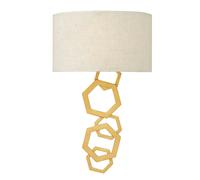 Loops Twin Wall Light Suspended Interlocking Hexagons Sunset Gold LED E14 60W Loops Multicolor