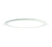 Loops Ultra Slim Round Flush Ceiling Light 24W Cool White LED 4000k Corridor Lamp Loops White
