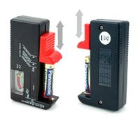 Loops Universal Rechargeable Battery Tester - Power/Voltage Meter For AAA, AA, C, D & 9V Button Cell