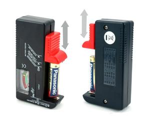 Loops Universal Rechargeable Battery Tester - Power/Voltage Meter For AAA, AA, C, D & 9V Button Cell