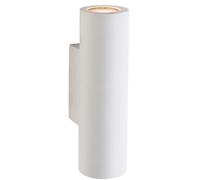 Loops Up & Down LED Wall Light Primed White (Ready for Paint) Modern Lamp Fitting Kit Loops White