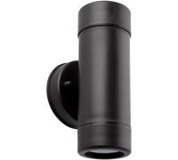 Loops Up & Down Twin Outdoor IP44 Downlight - Dimmable 2 x 7W GU10 LED - Black Loops Black