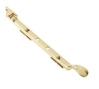Loops Victorian Casement Stays 250mm In Polished Brass For Elegant Windows - Window Peg Bar