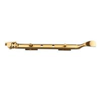 Loops Victorian Casement Window Stay Handle & 2 Pins - 300mm Length Satin Brass Bar