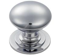 Loops Victorian Round Cupboard Door Knob 25mm Dia Polished Chrome Cabinet Handle Loops Multicolor