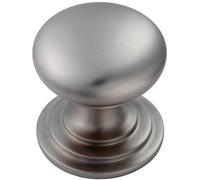 Loops Victorian Round Cupboard Door Knob 32mm Dia Stainless Steel Cabinet Handle