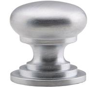 Loops Victorian Round Cupboard Door Knob 38mm Dia Satin Chrome Cabinet Handle Loops Multicolor