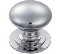 Loops Victorian Round Cupboard Door Knob 42mm Dia Polished Chrome Cabinet Handle Loops Multicolor