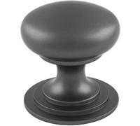 Loops Victorian Tiered Door Knob - 32mm Anthracite Grey Cabinet Pull Handle Round Rose