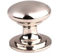 Loops Victorian Tiered Door Knob - 32mm Polished Nickel Cabinet Pull Handle Round Rose