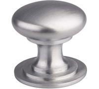 Loops Victorian Tiered Door Knob - 42mm Satin Chrome Cabinet Pull Handle Round Rose