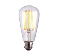 Loops Vintage Style LED Filament Bulb - Pear Shaped E27 Lamp - Clear Glass - Dimmable Loops Clear